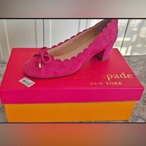 Kate Spade Pink Suede Women's Shoes 7.5